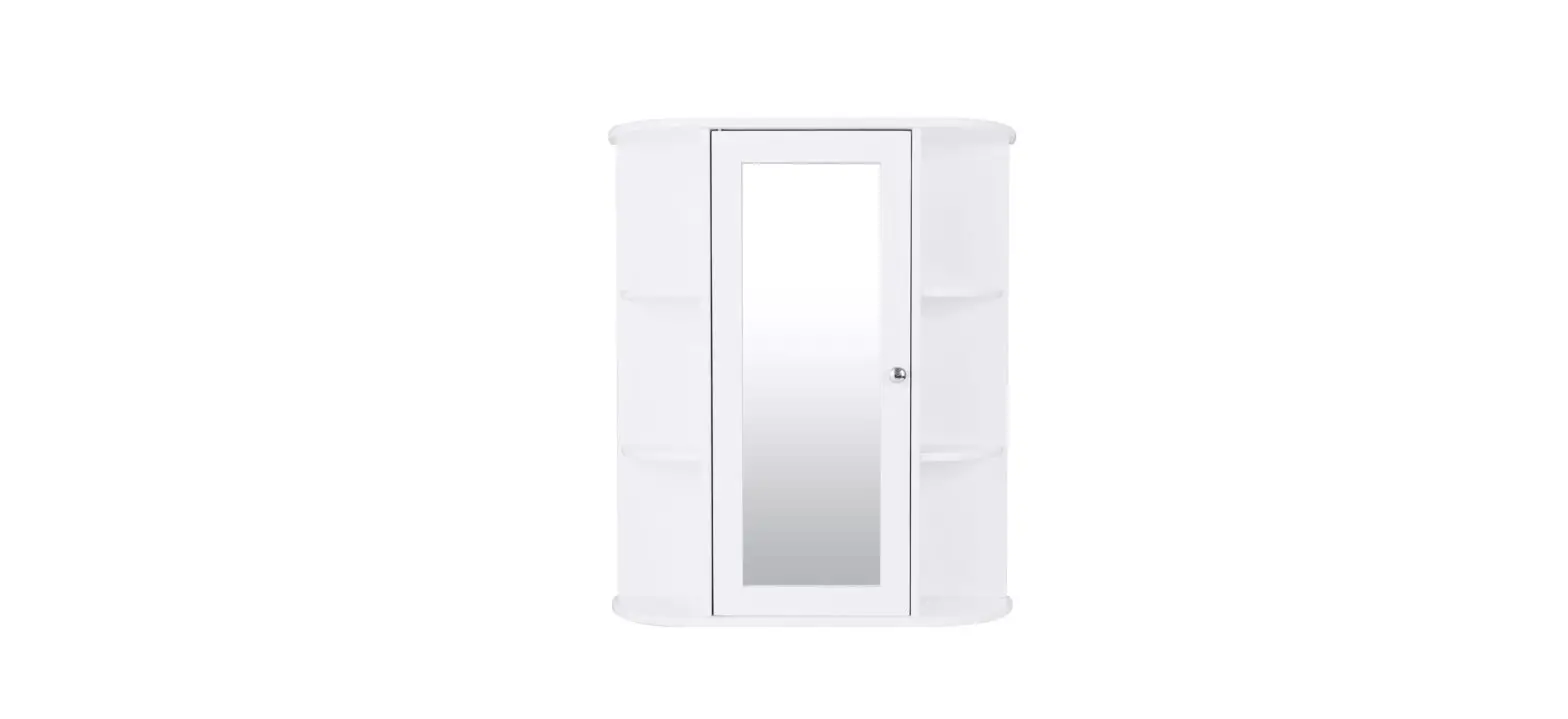 Gymax Gym01632 Bathroom Single Door Shelves Cabinet Installation Guide