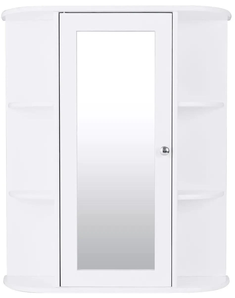 GYMAX-GYM01632-Bathroom-Single-Door-Shelves-Cabinet-product