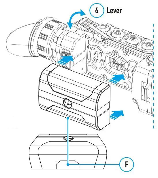 PULSAR HELION 2 XP Thermal Imaging Scopes - Installing Battery Pack