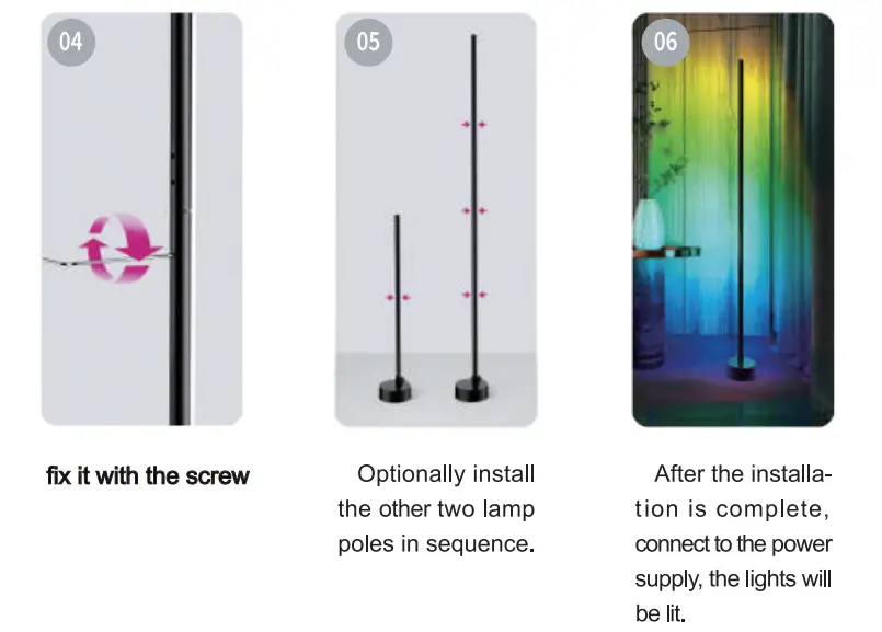 GIANT RGBICW Floor Lamp with Smart Life - Figure 3