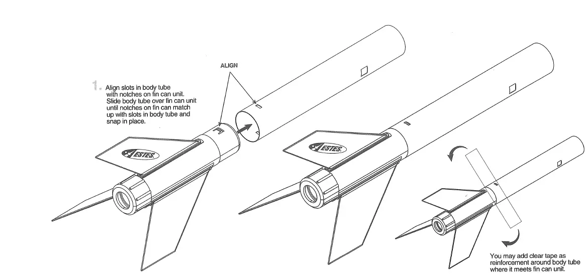 Astra 1714 Estes Workshop Rocket Kit-3