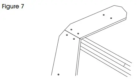 ULINE H-2560 Hex Picnic Table - 8