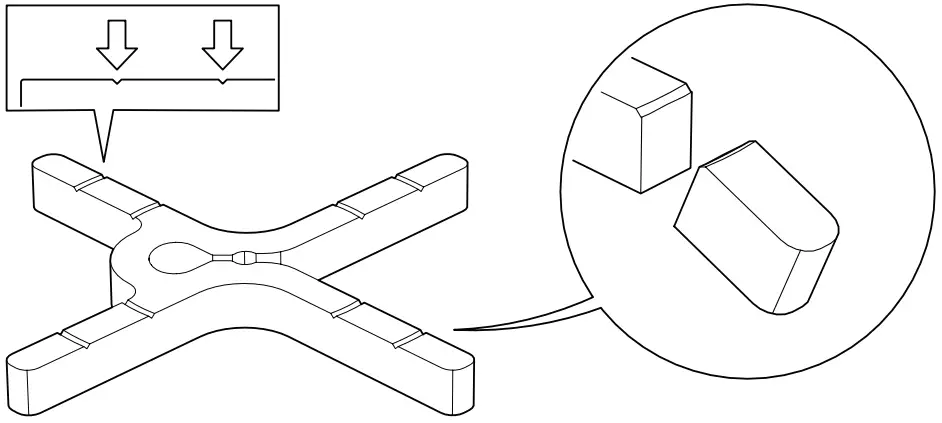 Mount the snap-on centering discs