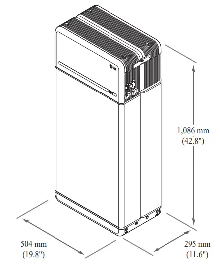 LG RESU16H Prime High Voltage Storage - Warning Label 12