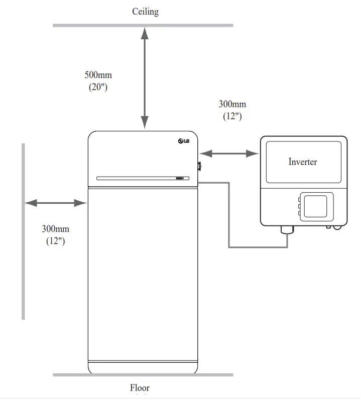 LG RESU16H Prime High Voltage Storage - Warning Label 13