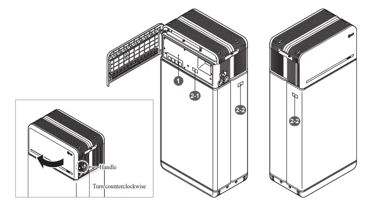LG RESU16H Prime High Voltage Storage - Warning Label