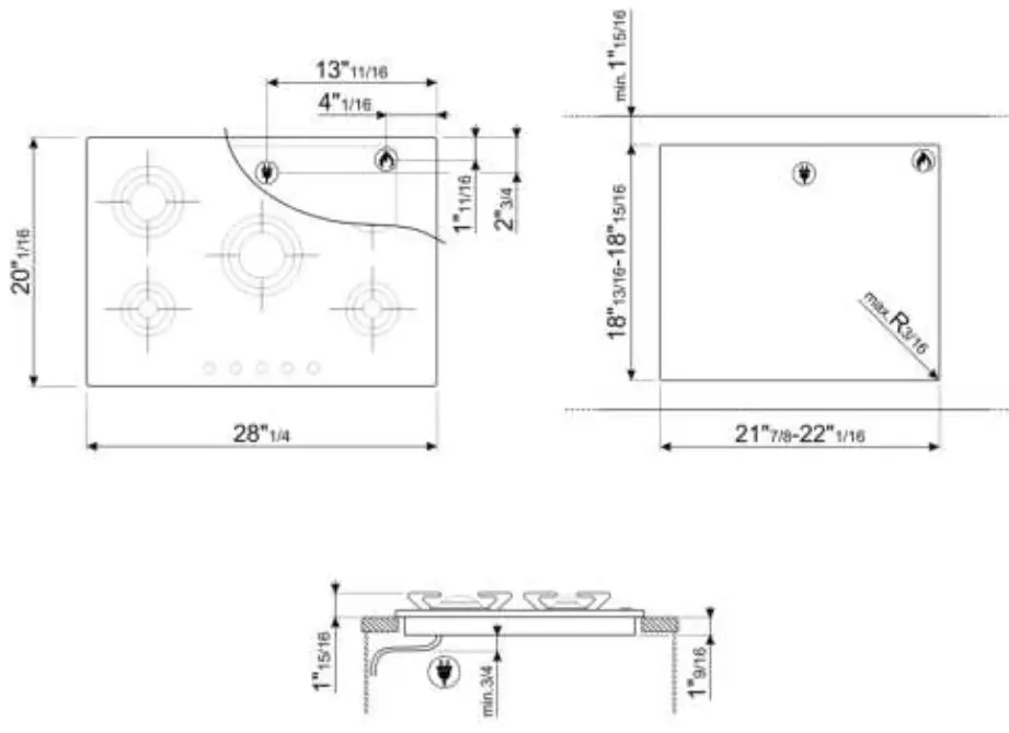 smeg-PU75ES-Stainless-Steel-28-Inch-Gas-Cooktop-fig-1