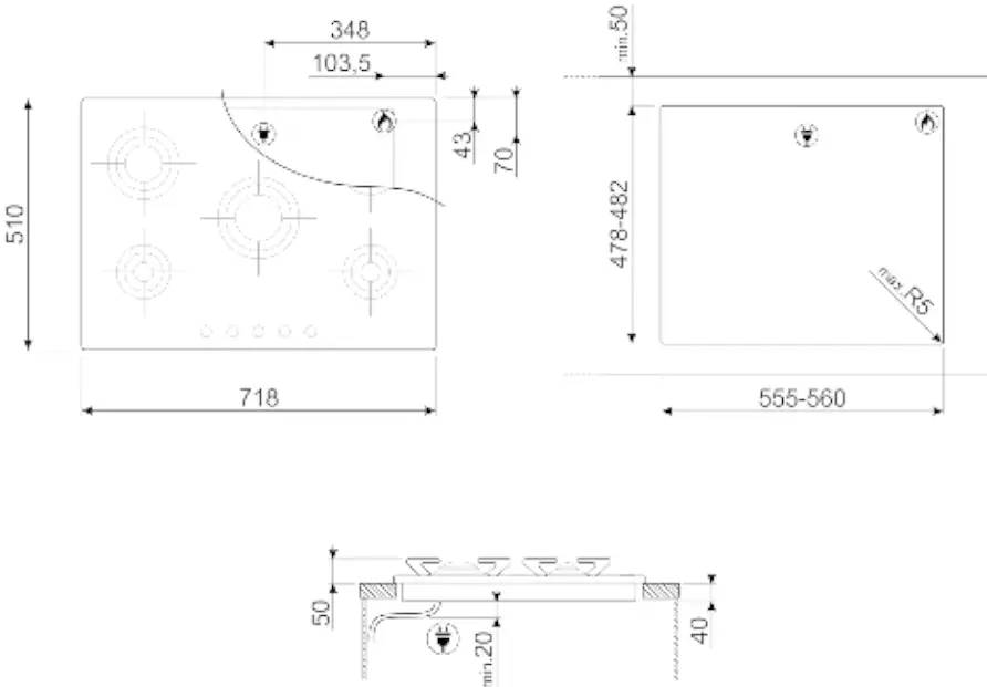 smeg-PU75ES-Stainless-Steel-28-Inch-Gas-Cooktop-fig-2