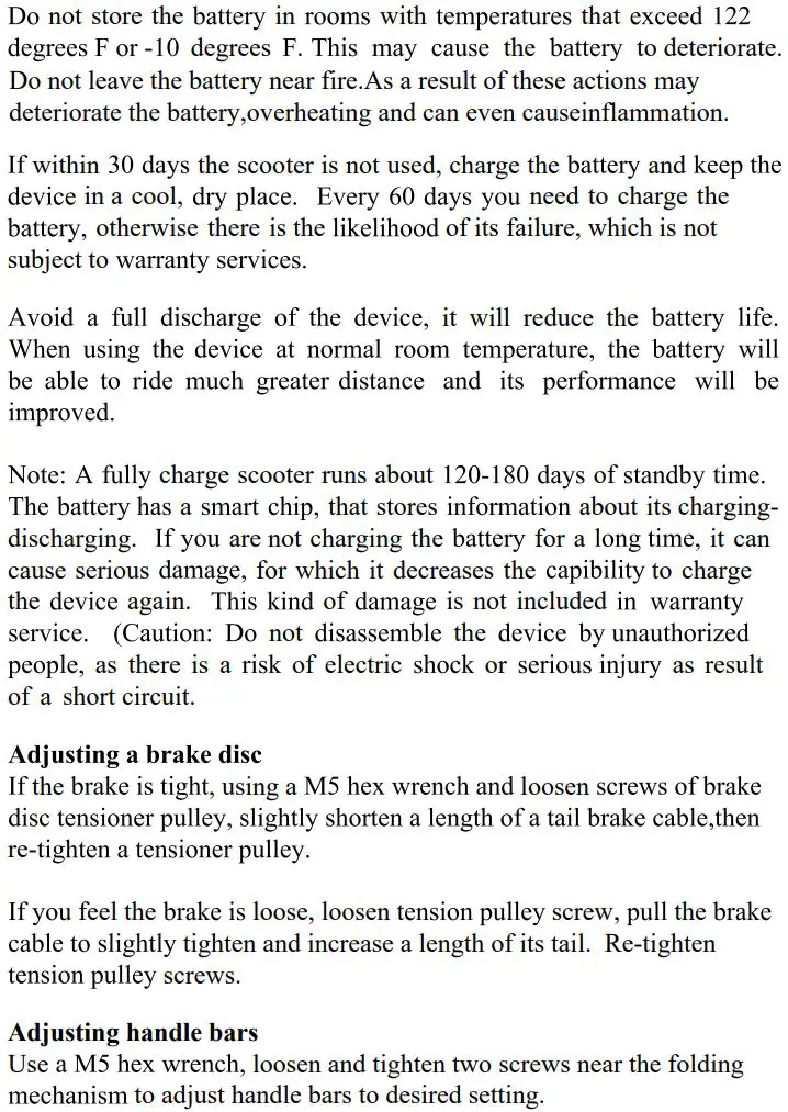 ECO-FLYING H100 Foldable Electric Scooter User Manual - Do not use