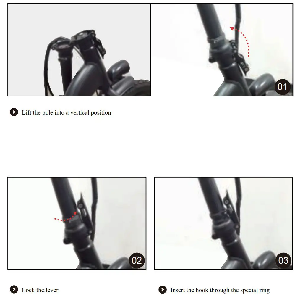 ECO-FLYING H100 Foldable Electric Scooter User Manual - Folding