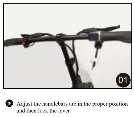 ECO-FLYING H100 Foldable Electric Scooter User Manual - Handlebar Installation
