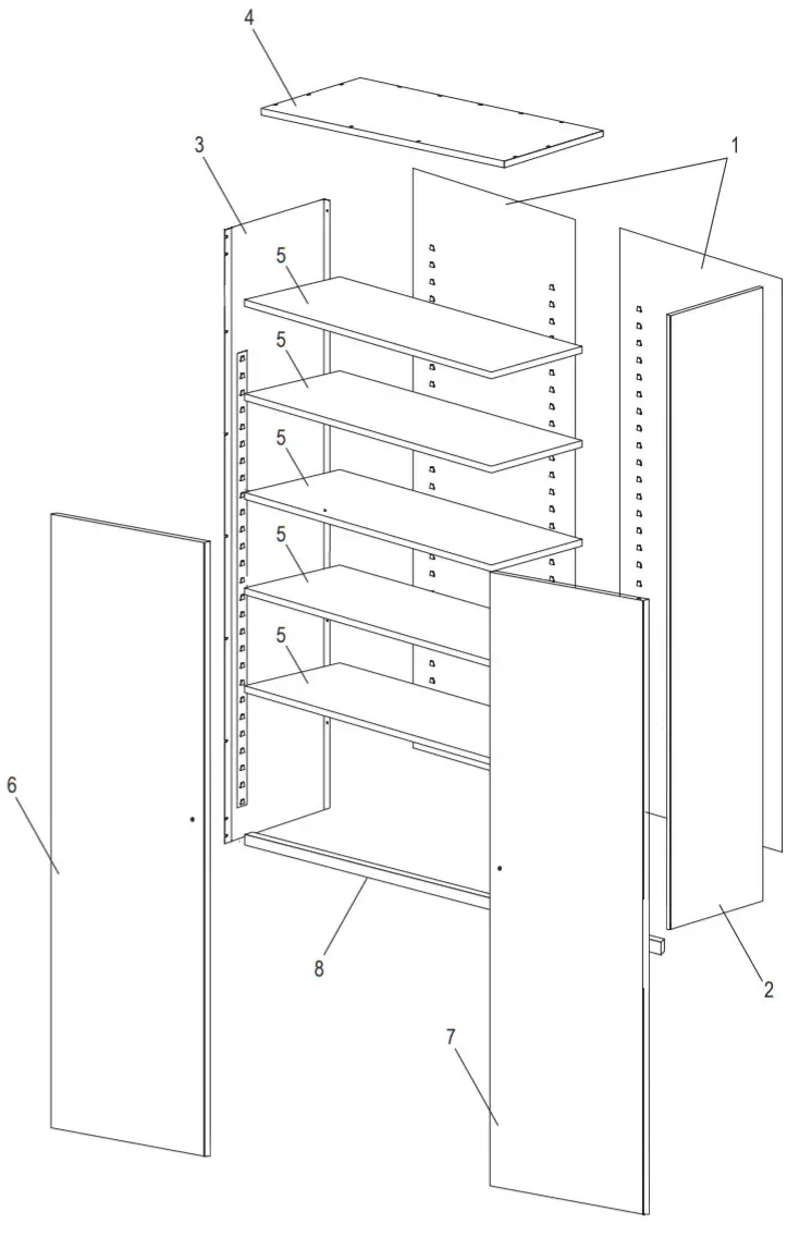 ULINE H-1871 Jumbo Heavy Duty Storage - ASSEMBLY23