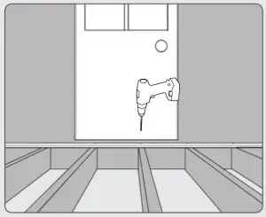 FIG 13 INSTALL THE FIRST PLANK