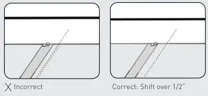 FIG 18 HOW TO INSTALL ON DIAGONAL