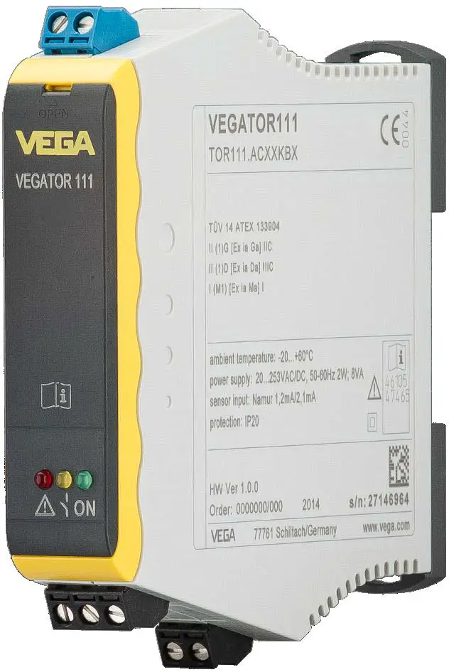 VEGATOR 111 Single channel signal conditioning instrument - Cover