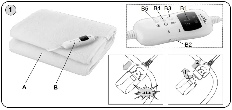 eta 5325 90000 Electric Heating Blanket - fig1