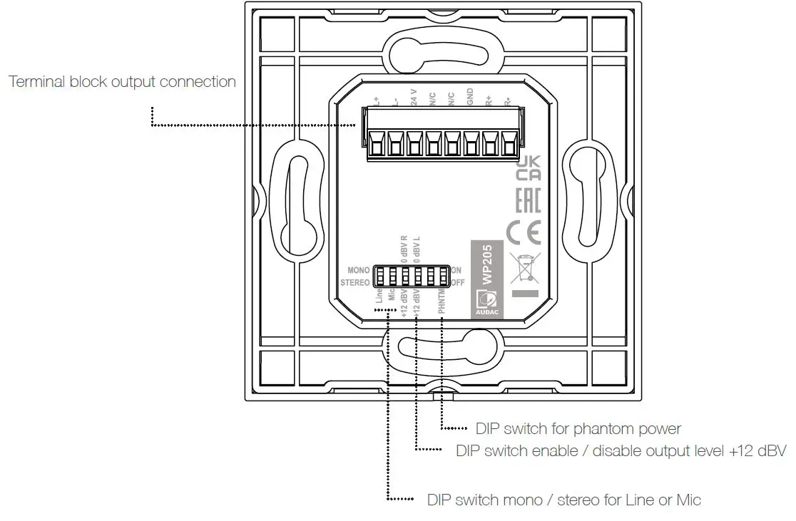 AUDAC-WP205-and-WP210-Microphone-and-Line-Input-FIG-3