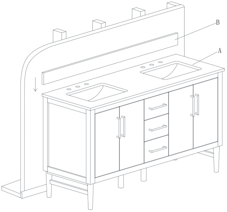 HOME DECORATORS COLLECTION 21038 VS61EW ST Nova 61 Inh Double Vanity - FIGURE 3