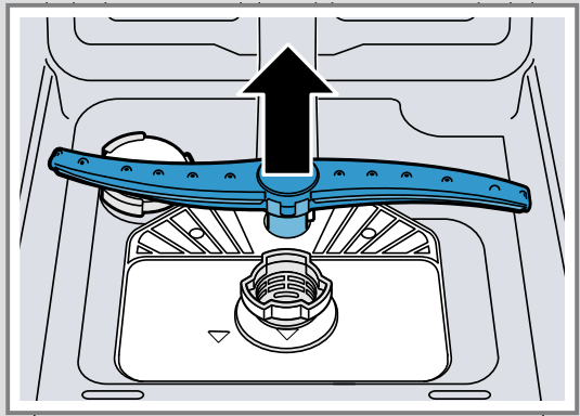 BOSCH SPS4HMI61E Dishwasher - arm to remove