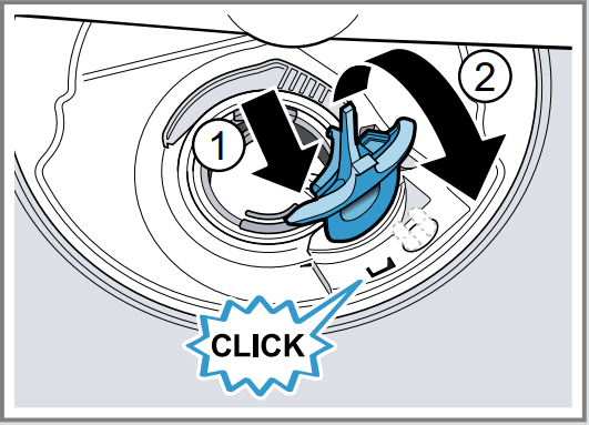 BOSCH SPS4HMI61E Dishwasher - clicks into position