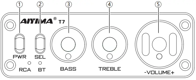 AIYIMA T7 Bluetooth 5.0 Tube Preamplifier-FIG2