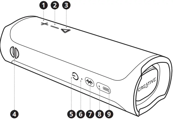 CREATIVE MUVO GO Portable Waterproof Bluetooth 5.3 Speaker-FIG3
