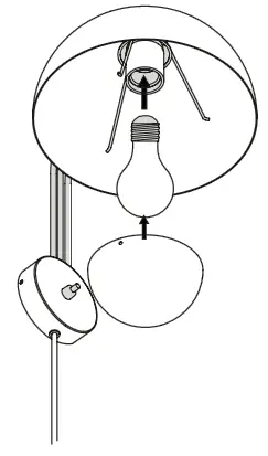 Tradition Flowerpot VP8 Wall Lamp Gray Beige - Step 1