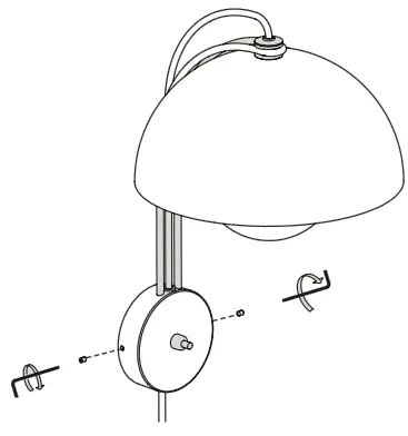 Tradition Flowerpot VP8 Wall Lamp Gray Beige - Step 4