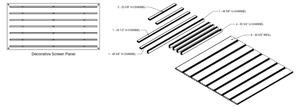FREEDOM 73044085 Steel Decorative Blank Fence Post - fig