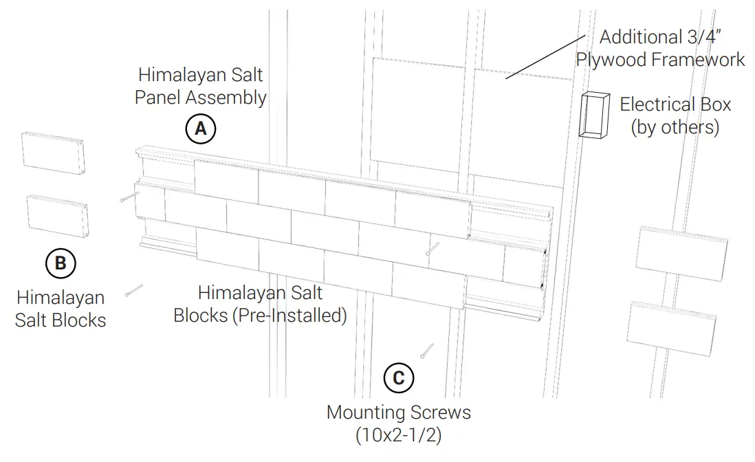 BATHOLOGY Spectrum 620 Himalayan Salt Panel - fig 1