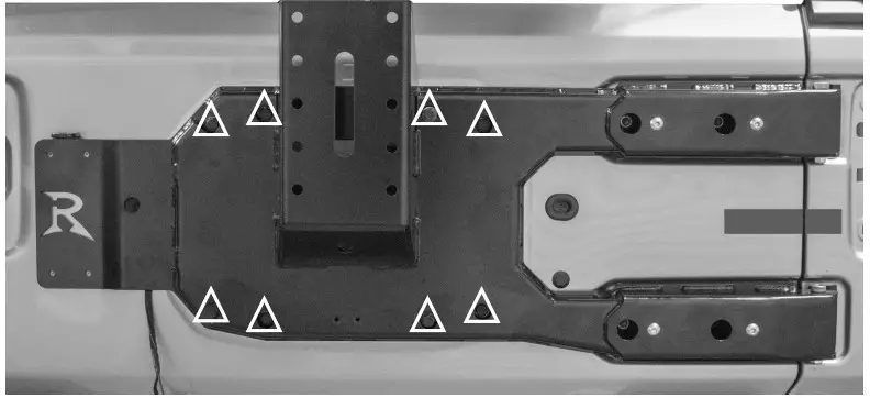 RUSTY S OFF ROAD PRODUCTS JBJL6767 2018 and Later JL Tire Carrier - Installation Instructions 14