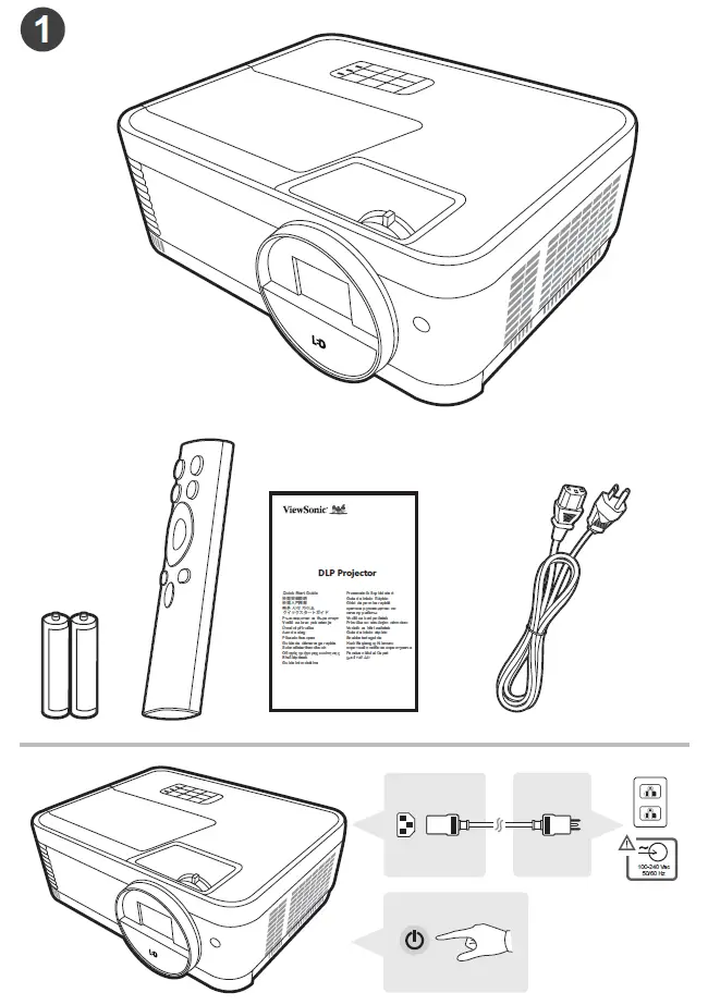 ViewSonic-Y5-Lumen-WXGA-Business -amp;-Education-DLP-Projector-fig 1