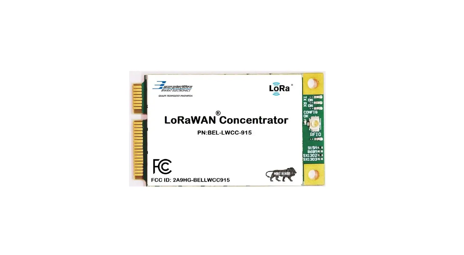 Bharat Electronics Bel-lwcc-915 Lorawan Concentrator Minipcie-spi User Manual Bharat Electronics Bel-lwcc-915 Lorawan Concentrator Minipcie-spi User Manual