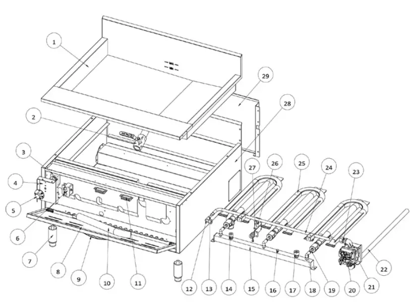CARNIVAL KING 382DFCG23N Gas Funnel Cake Fryer- fig 2