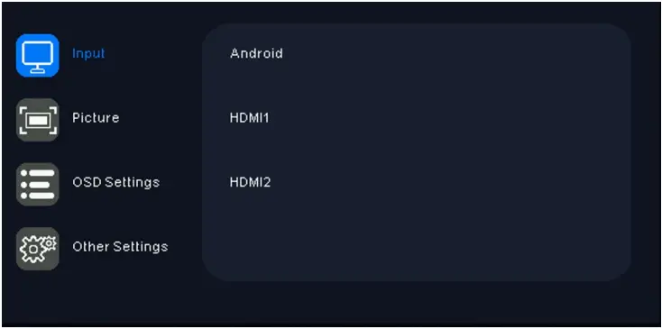 QSTECH CRN PCON 200 - Controller OSD Menu Function 1