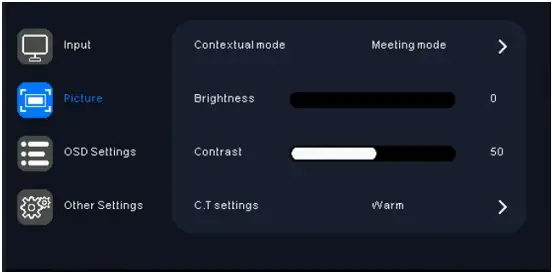 QSTECH CRN PCON 200 - Controller OSD Menu Function 3