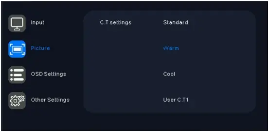 QSTECH CRN PCON 200 - Controller OSD Menu Function 5