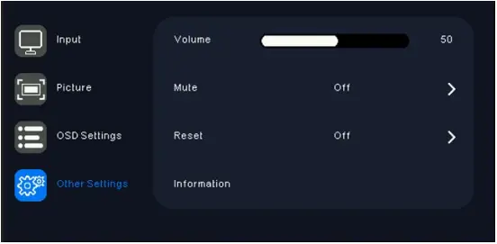 QSTECH CRN PCON 200 - Controller OSD Menu Function 8