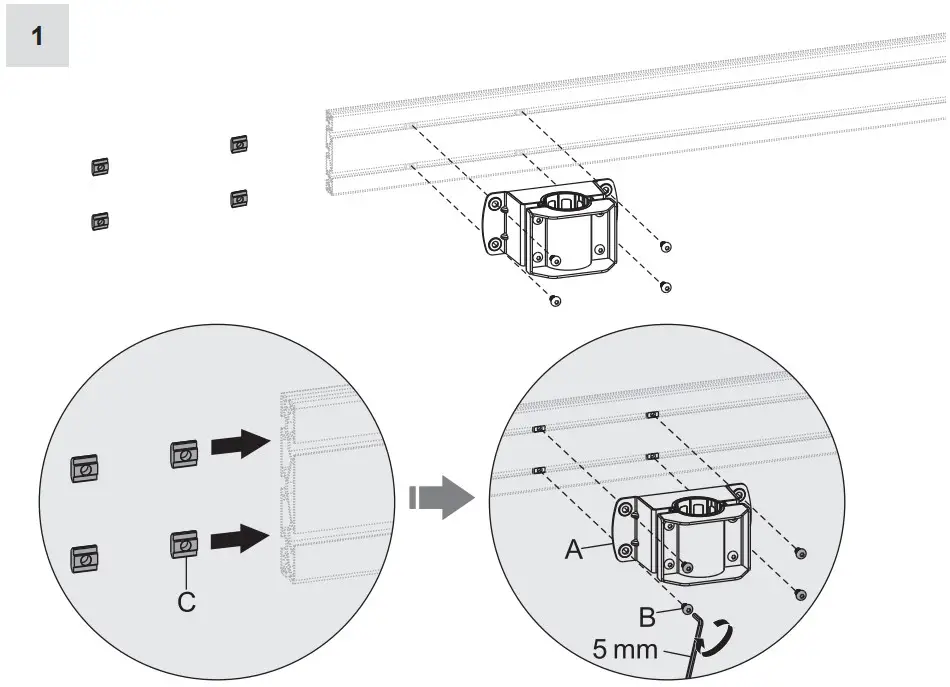 HAGOR 3218 CPS Rail Adapter for Pole series - Figure 1