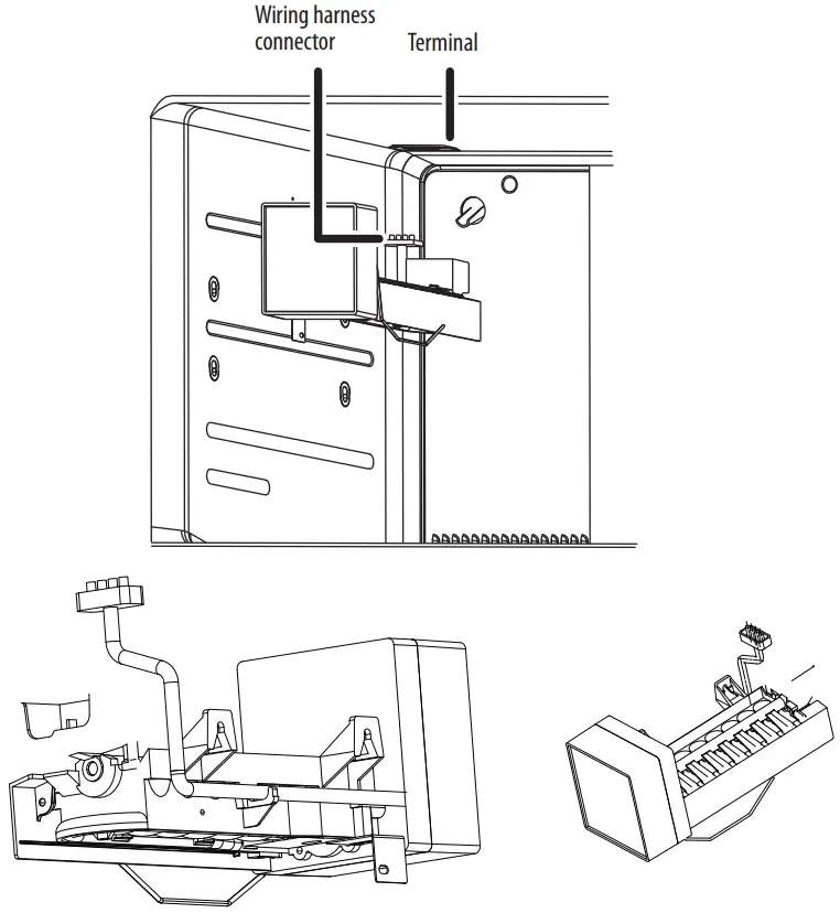 Installing the ice maker