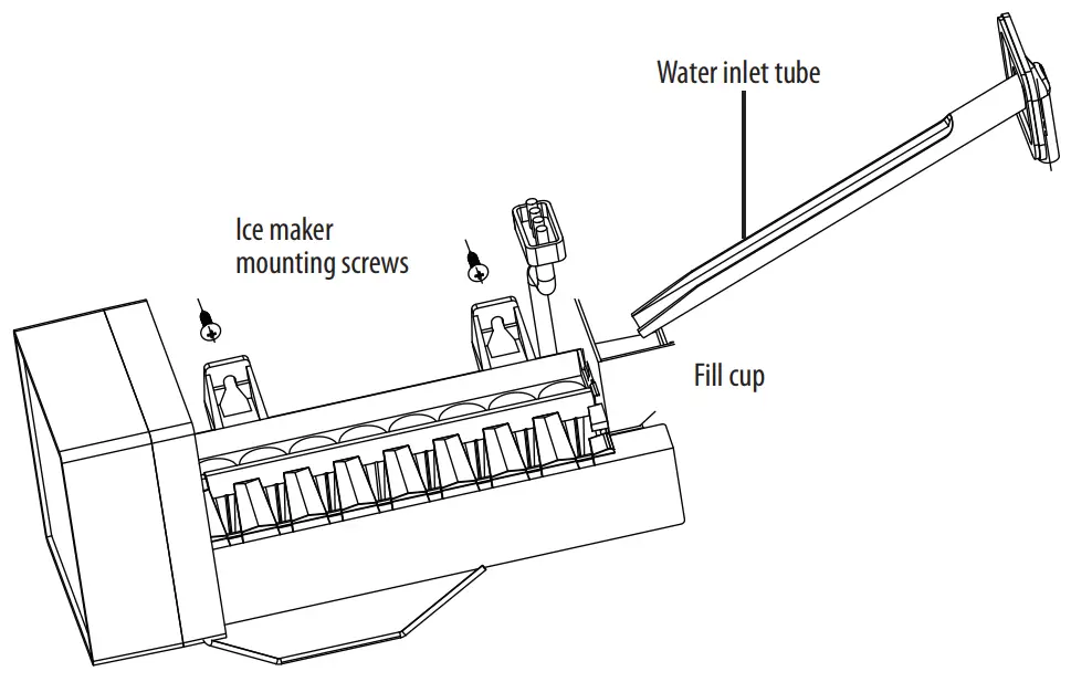 Installing the ice maker