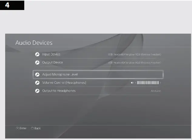 PlayStation LVL50 Wired Headset - To adjust your microphone level