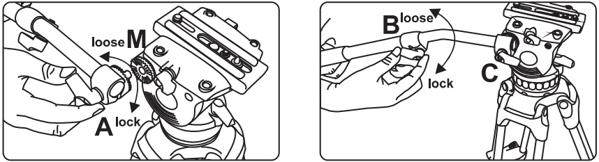 E IMAGE GH01 Fluid Drag Video Head and Tripod - fig 12