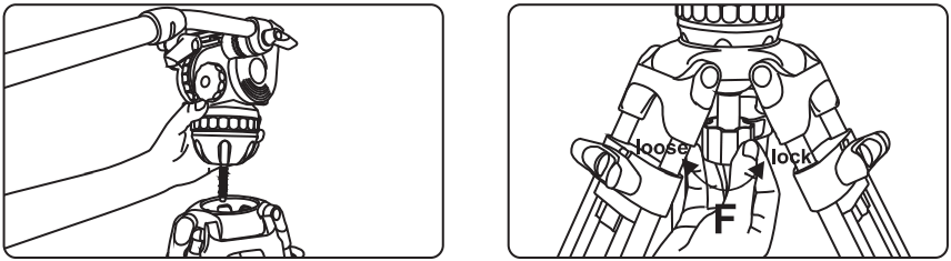 E IMAGE GH01 Fluid Drag Video Head and Tripod - fig 13