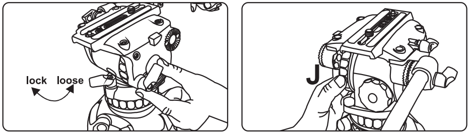 E IMAGE GH01 Fluid Drag Video Head and Tripod - fig 21