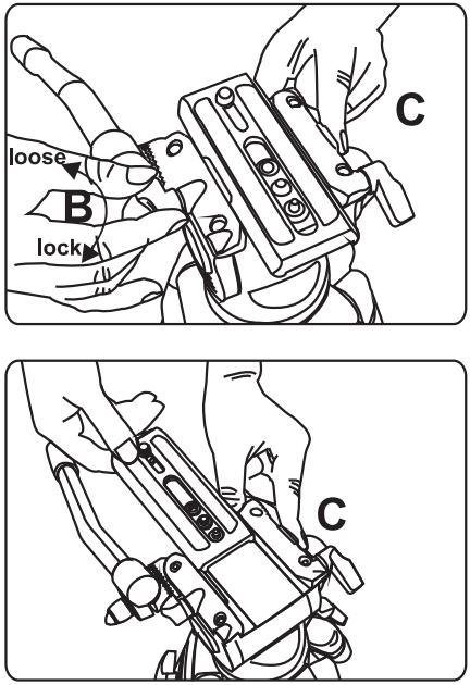 E IMAGE GH01 Fluid Drag Video Head and Tripod - fig 4