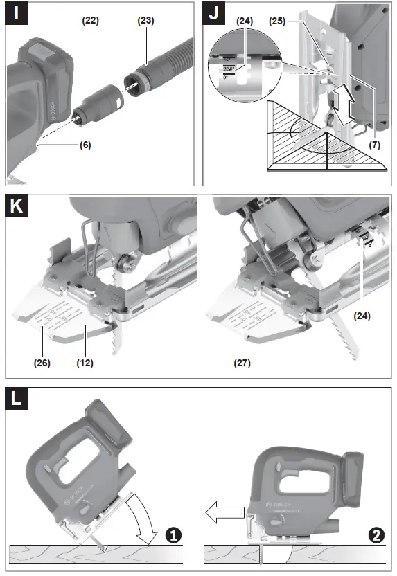 BOSCH niversalSaw 18V 100 18V Li-Ion Power for All Cordless Jigsaw 4