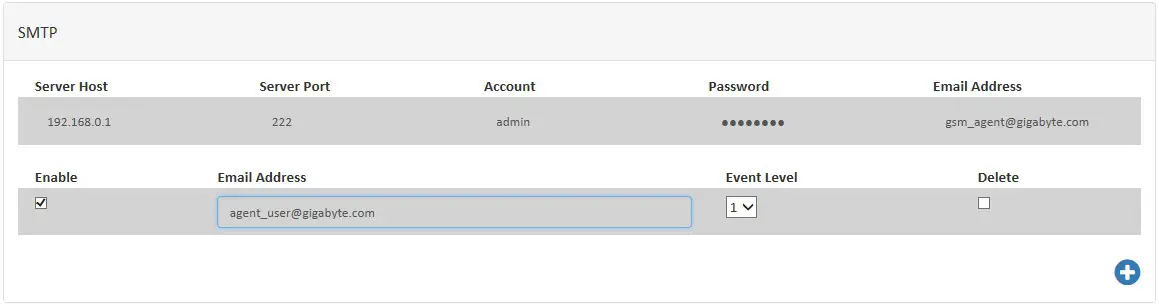 GIGABYTE GSM Agent App - Preference Functions 3