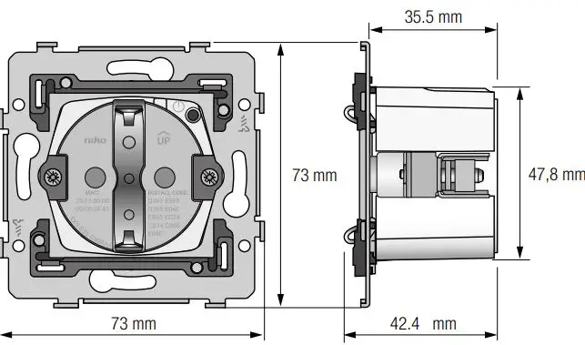 niko 170-34505 Home Control Slim Stopcontact Zigbee-fig2