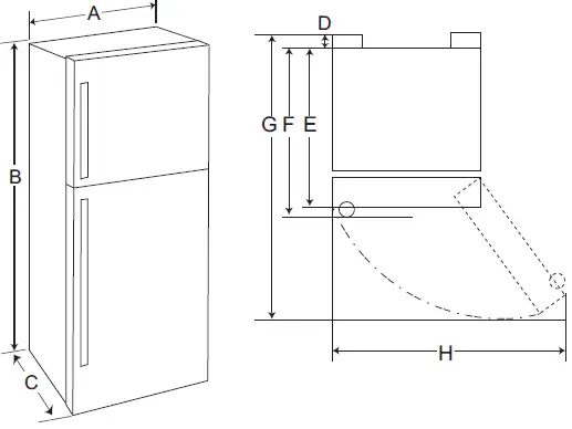 LG GB6140PZQV Fridge and Freezer 01